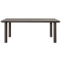 Ferm Living Atura eettafel Dark chocolate-dark tinted glass, 90x200 cm