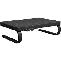 vidaXL Monitorstandaard 37x28x11,5 cm zwart