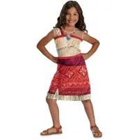 Disguise DISNEY - MOANA 2, Kostuum Moana/Vaiana Basic Plus Jurk, Maat M (7-8 jaar)