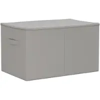 vidaXL Opbergbox 6 st Nonwoven stof 60 x 43 x 35 cm 90,3 L Grijs