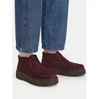 Clarks Shoes Veterlaarsjes bourgogne