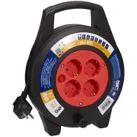 24.Se Kabelhaspel | | 10 meter (4-voudig, IP20, 3x 1.5 mm²)