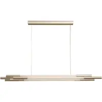 DCW éditions Org Horizontal Hanglamp 130 cm | Nickel