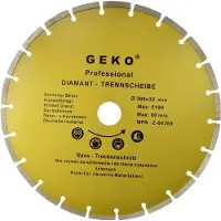 GEKO Diamant-Segment-Trennscheibe, 300x8x32mm