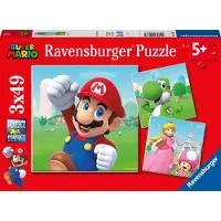 Ravensburger Puzzle enfant 3x49 pièces Super Mario