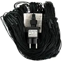 Mojawo LED-lichtnet met 240 lampjes, kerstverlichting, warmwit