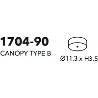 Penta - Canopy type B mat zwart on-off accesories