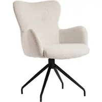 Pronto Wonen Eetkamerstoel Lembo - Beige - Grove weefstof - 4 Poten -