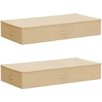 vidaXL Opbergbox 2 st Nonwoven stof 90 x 48 x 15 cm 64,8 L