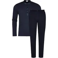 Mey Pyjama lang 'Aarhus' donkerblauw