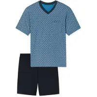 Schiesser Pyjama kort 'Comfort Nightwear' blauw / navy