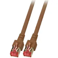 EFB Elektronik Netwerkkabel | Cat6 S/FTP | 5 meter (100% koper, LSZH, Bruin)