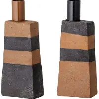 Bloomingville Terracotta Kandelaar - Set van 2