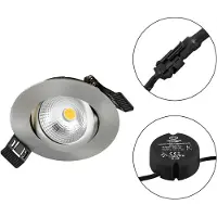 EVN S061302 S061302 LED-inbouwlamp LED LED vast ingebouwd 6 W RVS