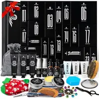 Sonstiges Adventskalender 2026: Mannen, Lionmane cadeau set, verzorging voor de baard, 24 dagen, kerstkalender voor heren