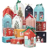 Sonstiges Adventskalender om zelf te vullen, met 25 vakjes. DIY kerstkalender voor 2026. Cadeauverpakking, decoratie