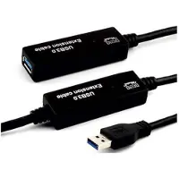 E+p USB 3.0 Versterker CC 380/10, 10 meter, zwart