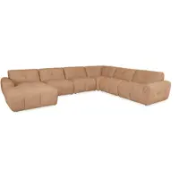 Bommel Wonen Hoekbank Andalucia - U-bank XXL - stof Cayenne Cognac - comfortable loungebank