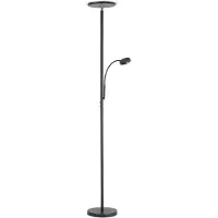 JUST LIGHT LED-vloerlamp 11709-18, zwart, 25,5 W, 2900 lm, 3000 K