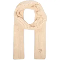GUESS Dames Gebreide sjaal Noelle II 25x190 beige (OSFA), Casual, Viscose AW5624VIS03