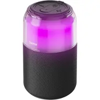 Hama Can Speaker, 5 W, draadloos, 10 meter bereik, USB Type-A, USB Type-C, draagbare mono speaker, zwart