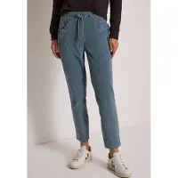 Cecil Dames Mid Waist Slim Leg Broek – Casual Fit - Blauw - L