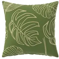 vidaXL Kussensloop 2 st HEERLEN Blad Design 45 x 45 cm Polyester