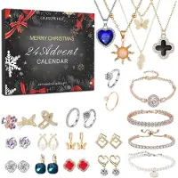 Sonstiges Adventskalender 2026, dames, sieraden, kerst, bedels, 24 verrassingen, ketting, ring