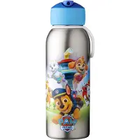 Mepal Isoleerfles flip-up Campus - 350 ml - 12 uur koud / 4 uur warm - Drinkfles met rietje voor kinderen - Paw Patrol Pups