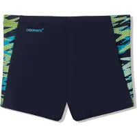 Speedo Hyperboom Splice Aquashort Heren - Chloorbestendige Zwemboxer Heren - Kleurvaste Strakke Zwembroek Heren - Sportzwembroek Heren met Trekkoord - Zwart/Groen - XXL