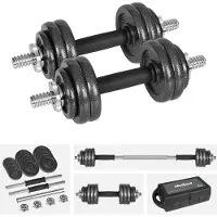 Rebel ACTIVE verstelbare gewichten in koffer, 15 kg met stang