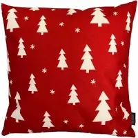 Gek op kussens! Kerstbomen | 45 x 45 cm | kussenhoes | katoen/linnen