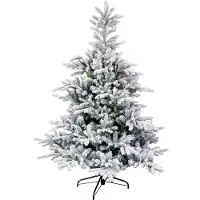 Black Box Trees Grimshaw Boom - Kerstboom met Frosted Sneeuweffect - Kerstversiering voor Binnen in Huis - Kunstboom met Scharnierconstructie - H215 x Ø152 cm - Groen