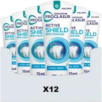 Sensodyne 12x Tandpasta ProGlasur Active Shield Whitening 75 ml