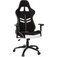Hjh OFFICE LEAGUE PRO I - Gamestoel Zwart / Wit