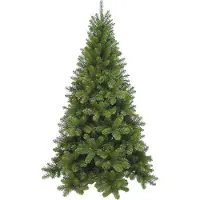 Triumph tree Tuscan Kerstboom - Kunststof Kerstversiering voor Binnen met Volle Uitstraling - Kunstboom van PVC met 488 Dennentakken - Klassieke Stijl - H185 x Ø109 cm - Groen