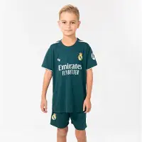 Real Madrid Uit Tenue - Voetbaltenue Kinderen - Maat 152 - Seizoen 2026/2027 - Shirt en Broekje - Jongens - Meisjes - Donkergroen