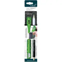 PICA 505/03 Pocket Bundle Universalstift 505/03 Bleistiftköcher-Set mit integriertem Spitzer schwarz/weiß, 1 Set