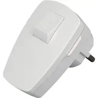 Kopp Schutzkontakt-Stecker mit Wippenschalter