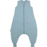 Meyco Baby Uni Baby Winter Slaapoverall Jumper - Pre-washed Hydrofiel - Jeans Blue - 104cm - 2.0 TOG