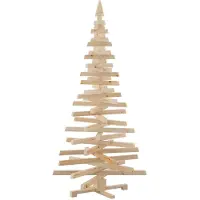 Syfax Kerstbomen met standaard Naturel 180 cm Massief grenenhout