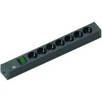 Bachmann CONNECT LINE: 7 beschermingscontacten, schakelaar