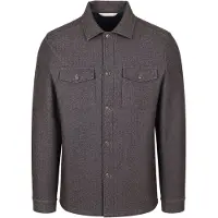 R2 Amsterdam Overshirt Bruin Herringbone overshirt 134.OVERSHIRT.008/041