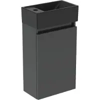 Ideal standard Ide Pack Links Fonteinmeubel 1 Deur Mid Gry/Silk Black