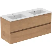 Ideal standard Ide Meubelpack Wastafel + Onderkast 120 Cm 4 Laden Na Oak