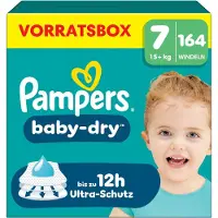 Pampers Baby-Dry Maat 7 - 164 Luiers - 15kg+ - Voorraadbox