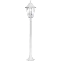 Eglo NAVEDO, Buitenverlichting, kolommodel, Wit, Aluminium, Glas, IP44, Geschikt voor: Entree, Tuin, Terras, Transparant