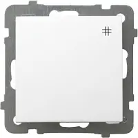 Ospel ŁP-4G/m/00, Knoppen + Schakelaars, Wit