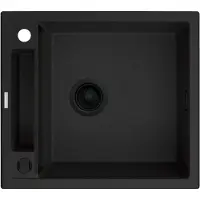 Deante - Spoelbak van graniet, MAGNETIC, 1 kom, 56x50 cm, nero (zwart)