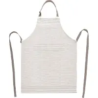 Tiseco keukenschort XL-LINES beige - 100% katoen - 70 x 90 cm